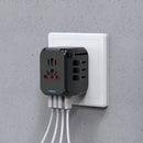 Adaptador de Viagem Universal de Tomadas 3 USB e 2 Type-C