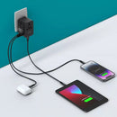 Adaptador de Viagem Universal de Tomadas 3 USB e 2 Type-C