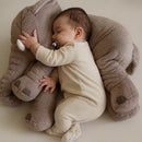 Almofada Elefante de Pelúcia 60 cm Antialérgica para Bebê
