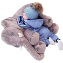 Almofada Elefante de Pelúcia 60 cm Antialérgica para Bebê