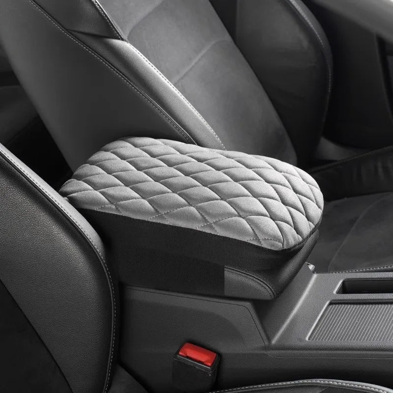 Apoio de Braço Automotivo em Camurça com Encaixe Universal