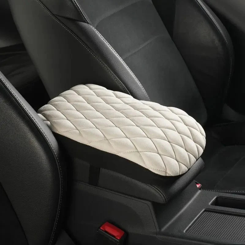 Apoio de Braço Automotivo em Camurça com Encaixe Universal