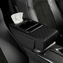 Apoio de Braço em Couro Automotivo com Armazenamento Multiuso