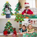 Árvore de Natal em Feltro Montessori com Enfeites e Luz Led