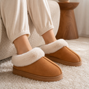 Bota Pantufa Feminina Peluciada com Solado Antiderrapante