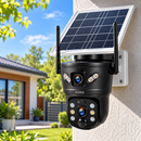 Câmera de Segurança Solar Externa 6MP com Lente Dupla e 4G