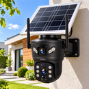 Câmera de Segurança Solar Externa 6MP com Lente Dupla e 4G