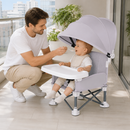 Cadeira de Alimentação para Bebê Dobrável e Portátil com Toldo | BabyGo