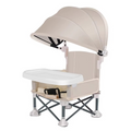 Cadeira de Alimentação para Bebê Dobrável e Portátil com Toldo | BabyGo