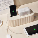 Caixa Organizadora de Cabos e Fios com Tampa Antipoeira