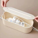 Caixa Organizadora de Cabos e Fios com Tampa Antipoeira