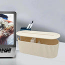 Caixa Organizadora de Cabos e Fios com Tampa Antipoeira