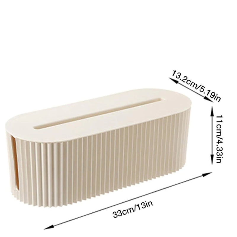 Caixa Organizadora de Cabos e Fios com Tampa Antipoeira