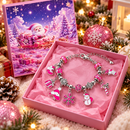 Calendário do Advento de Natal com Kit de Pulseiras e Miçangas