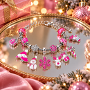 Calendário do Advento de Natal com Kit de Pulseiras e Miçangas