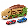 Caminhão Dinossauro T-Rex com Pista de Corrida Dobrável