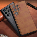 Capa Samsung de Couro com Proteção de Câmera