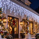 Cascata de Natal 400 LEDs 10 Metros com 8 Funções
