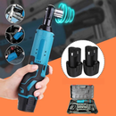 Chave de Catraca Elétrica 12V 3/8" Bivolt com 2 Baterias Recarregáveis + Kit de Soquetes