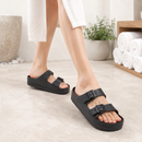 Chinelo Feminino Plataforma com Fivela Ajustável | FlexStep