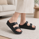 Chinelo Feminino Plataforma com Fivela Ajustável | FlexStep
