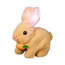 Coelho de Pelúcia Eletrônico Interativo com Música, Saltos e Orelhas que se Mexem