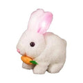 Coelho de Pelúcia Eletrônico Interativo com Música, Saltos e Orelhas que se Mexem
