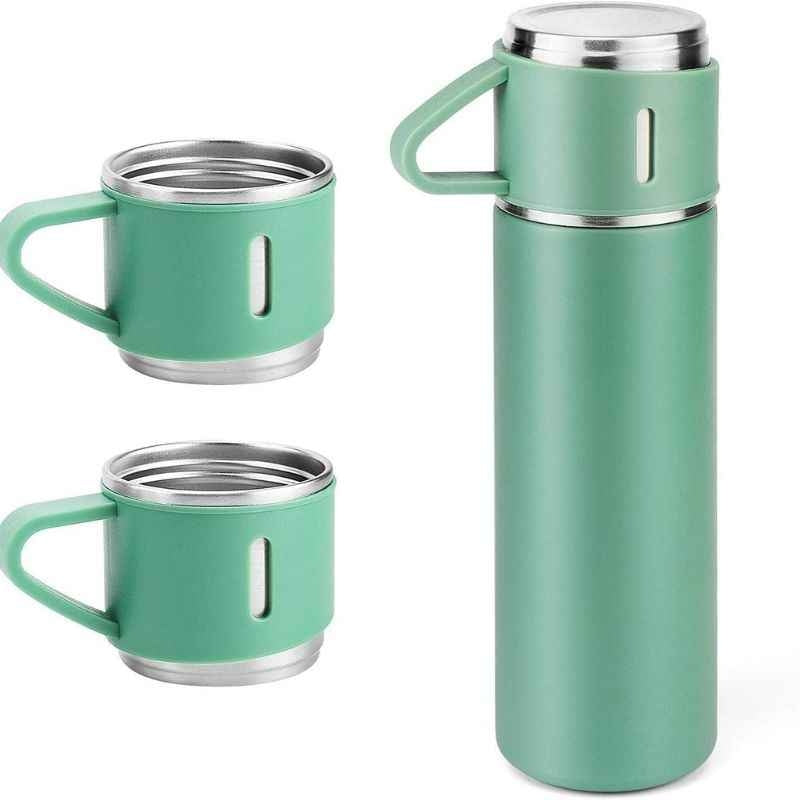 Conjunto Garrafa Térmica Inox com 3 Canecas