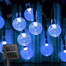 Cordão de Luz Solar LED com 8 Modos para Jardim e Área Externa