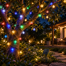 Cordão de Luz Solar LED com 8 Modos para Jardim e Área Externa