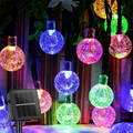 Cordão de Luz Solar LED com 8 Modos para Jardim e Área Externa