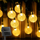 Cordão de Luz Solar LED com 8 Modos para Jardim e Área Externa