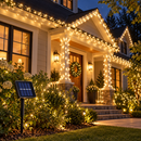 Cordão de Luz Solar para Jardim com 8 Modos à Prova d’Água