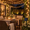 Cordão de Luz Solar para Jardim com 8 Modos à Prova d’Água