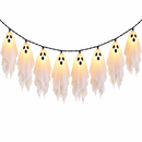 Cordão de Luzes LED com 8 Fantasminhas para Halloween