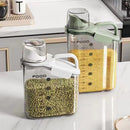 Dispenser Organizador de Alimentos Hermético com Medidor - FreshFlow