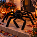 Enfeite Aranha Gigante Peluda para Halloween 75cm ou 120cm