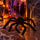Enfeite Aranha Gigante Peluda para Halloween 75cm ou 120cm