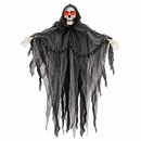 Enfeite Halloween Caveira Fantasma com Olhos LED e Som
