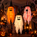 Enfeite de Halloween Fantasma Suspenso com LED