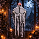 Enfeite de Halloween com Som e Led Caveira Perdurável 90cm