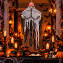 Enfeite de Halloween com Som e Led Caveira Perdurável 90cm