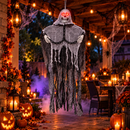 Enfeite de Halloween com Som e Led Caveira Perdurável 90cm