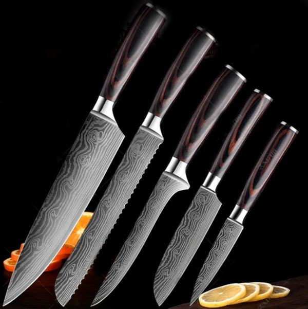 Faca Profissional de Chef Forjada em Aço Inoxidável