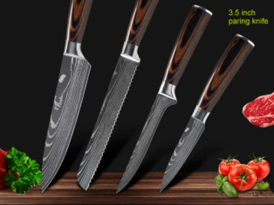 Faca Profissional de Chef Forjada em Aço Inoxidável