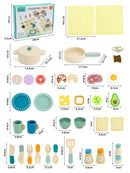 Kit Cozinha Infantil de Madeira com Panelinhas e Utensílios | MiniChef