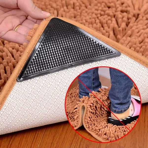 Kit Fixadores Antiderrapantes para Tapetes e Carpetes