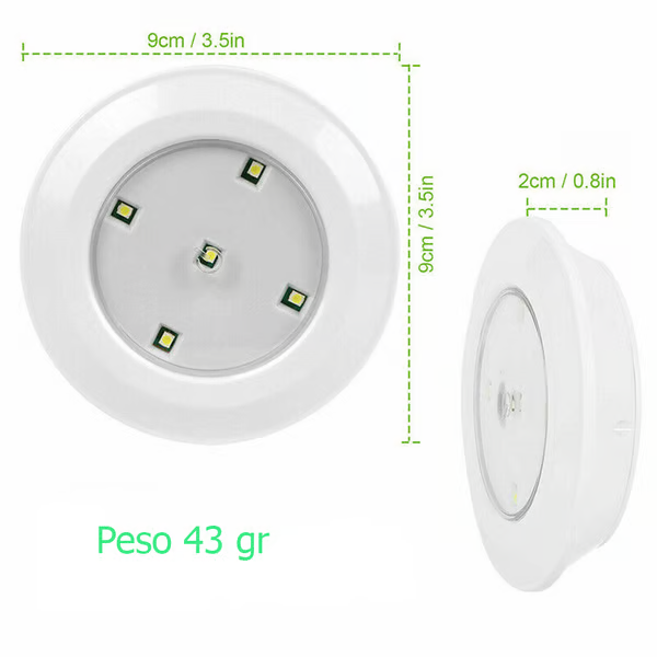 Kit Luminárias LED Inteligente sem Fio com Controle Remoto