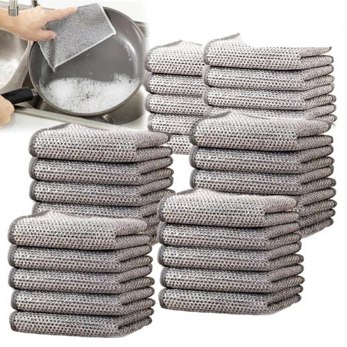 Kit Panos Esponja de Limpeza Multifuncional e Reutilizável