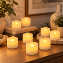 Kit 12 Velas de LED Decorativas sem Chama para Festas e Eventos